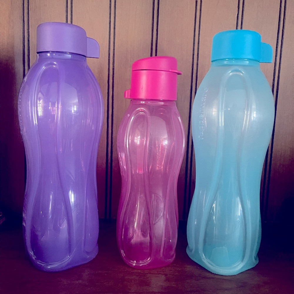 Set of 3 Tupperware ECO bottles
